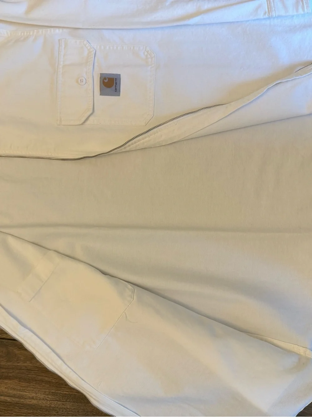 Carhartt WIP Rainer Shirt Jac Off-White Rinsed